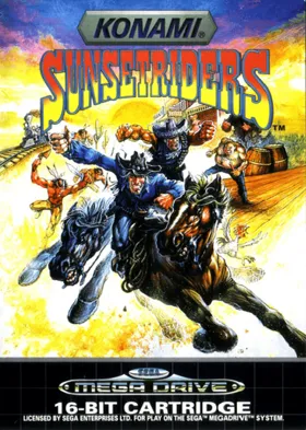 Sunset Riders (USA) box cover front